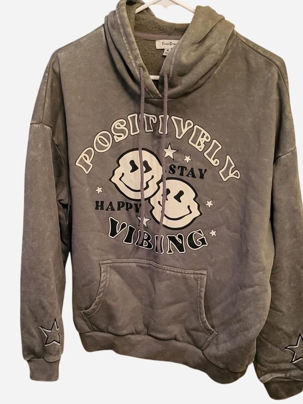 Faded Rose 🌹 Positively Vibing Hoodie Sweatshirt